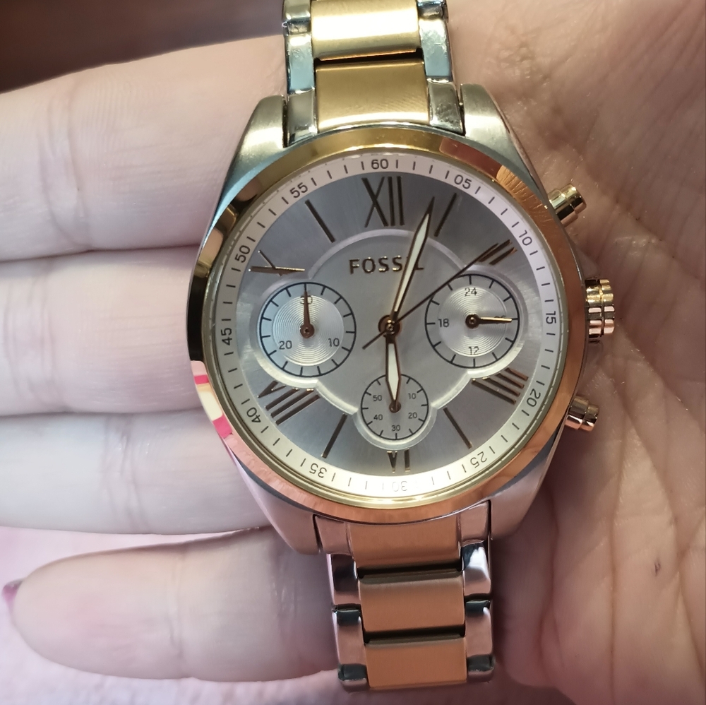 Fossil Two-Tone Gold and Silver Women's Watch